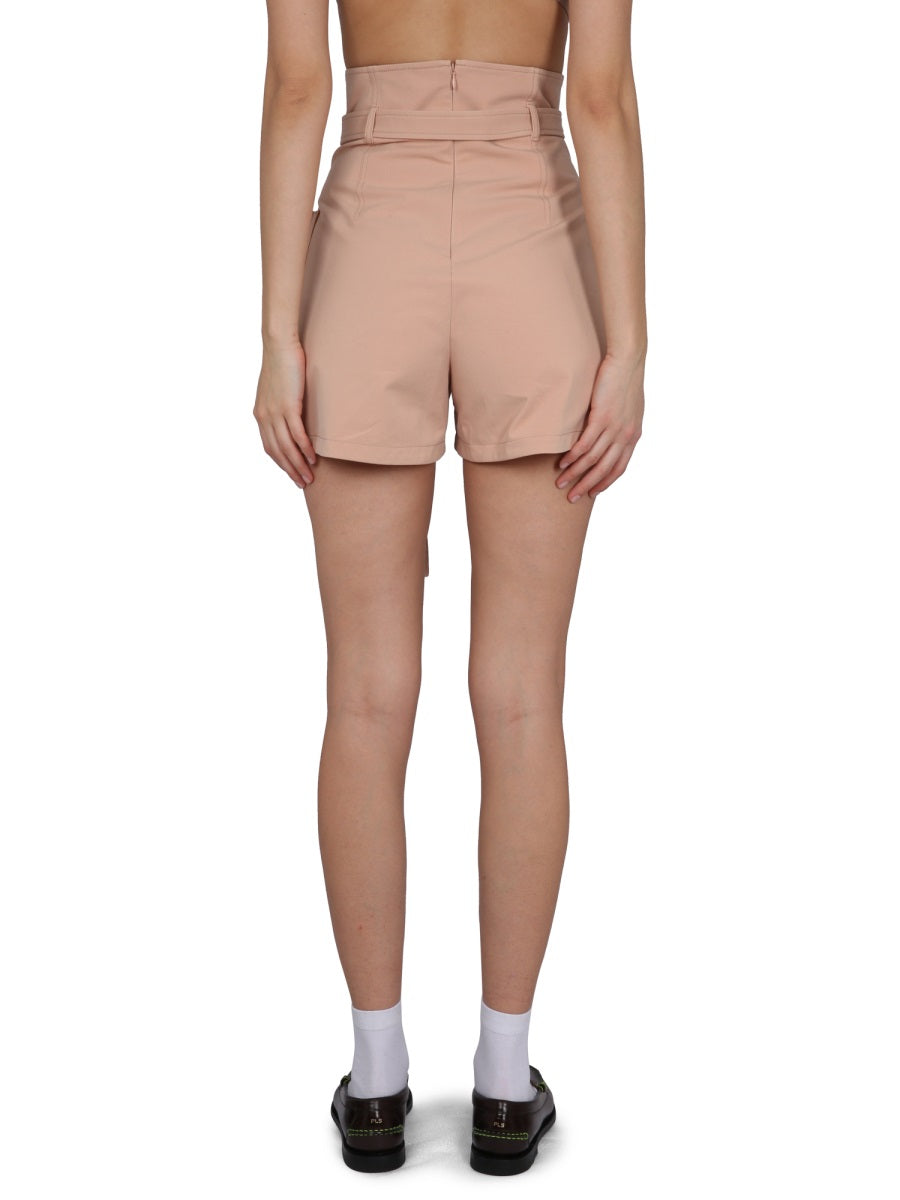 PHILOSOPHY DI LORENZO SERAFINI High Waist Belted Shorts