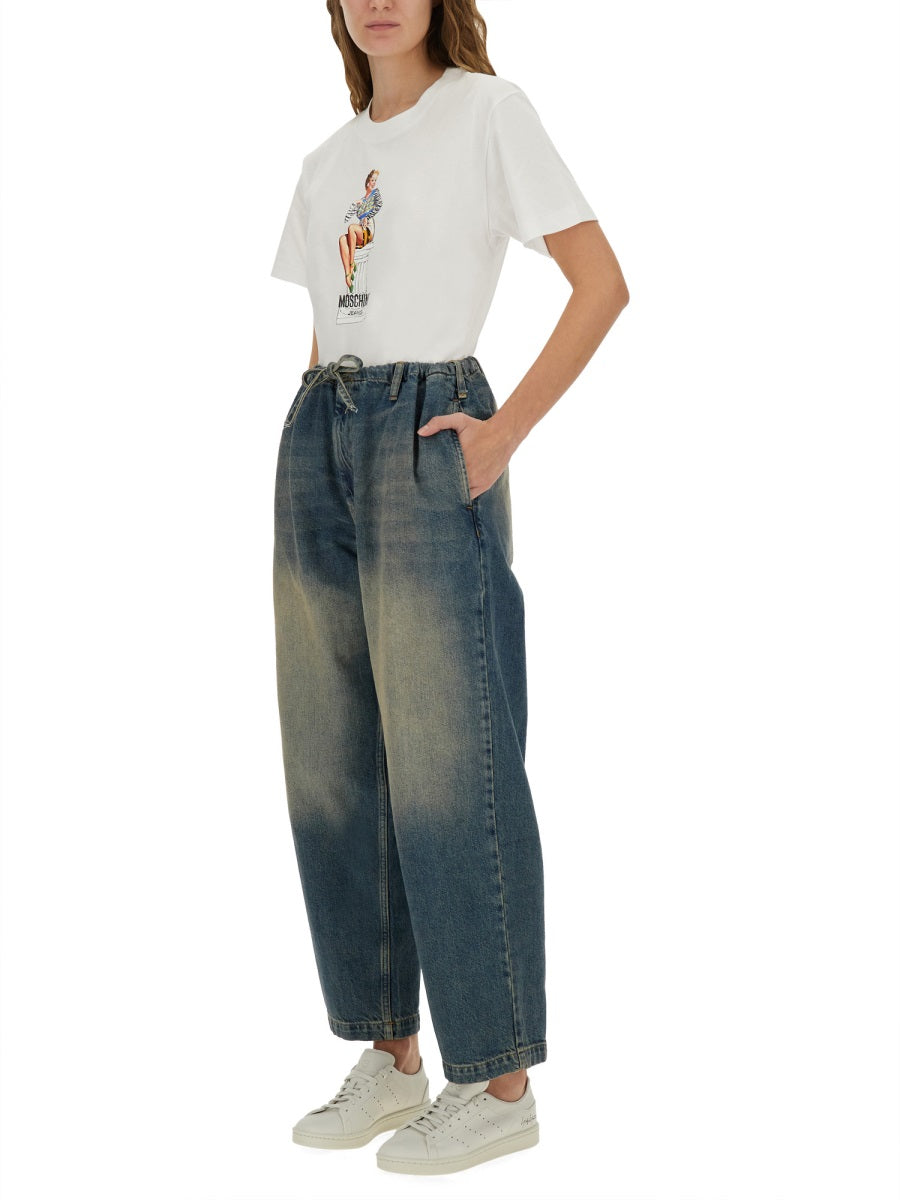 MOSCHINO JEANS Cotton Denim Pants - Size S