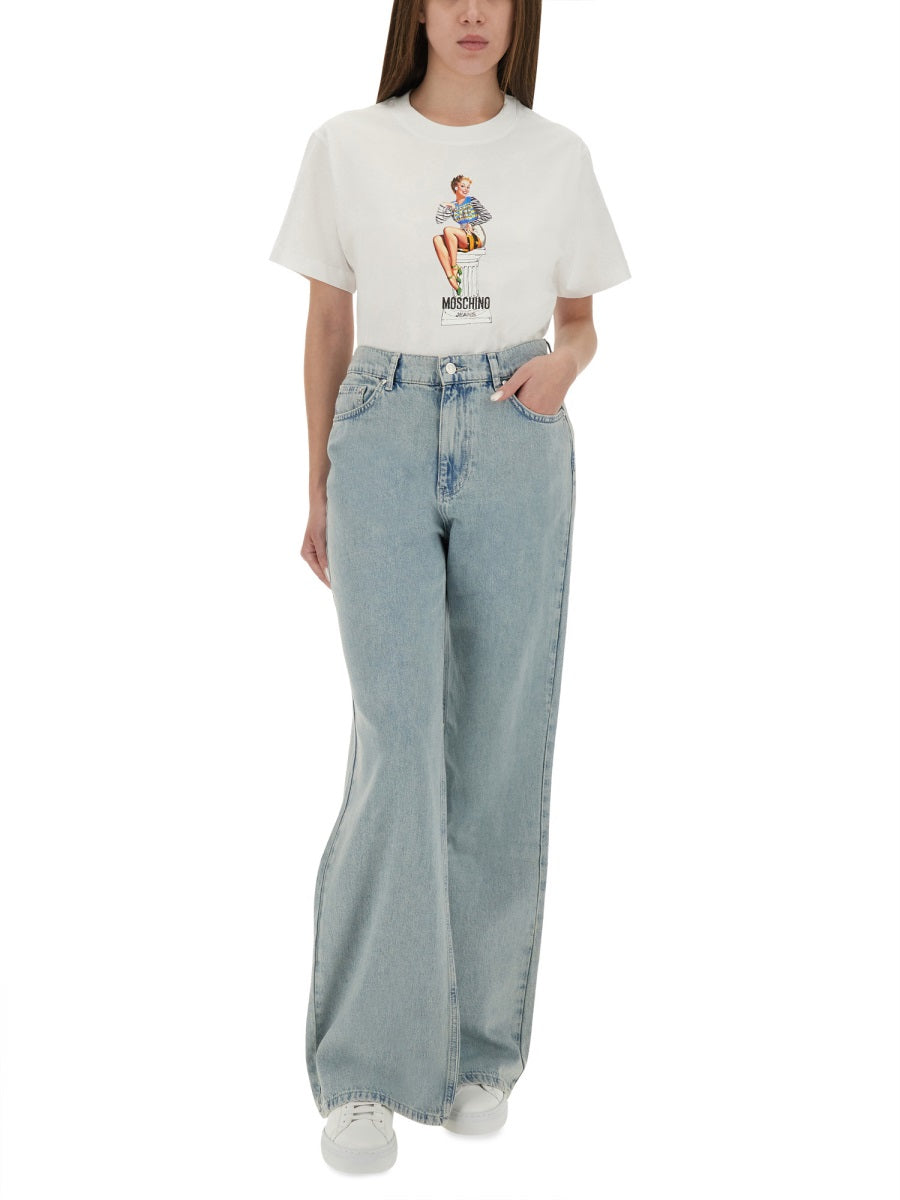 MOSCHINO JEANS Wide Leg Jeans for Women - Size 26