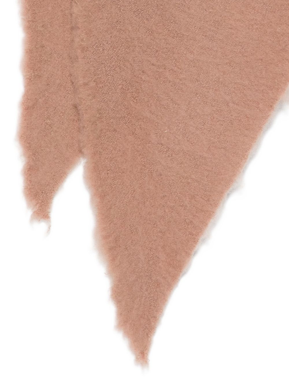 FALIERO SARTI Wool-Cashmere Blend Frayed Triangular Foulard