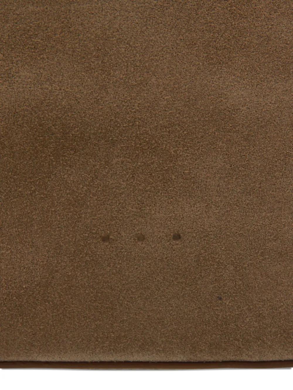 AESTHER EKME Suede Shopper Handbag with Two Top Handles