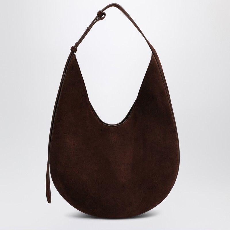 AESTHER EKME Elegant Suede Hobo Handbag with Adjustable Strap