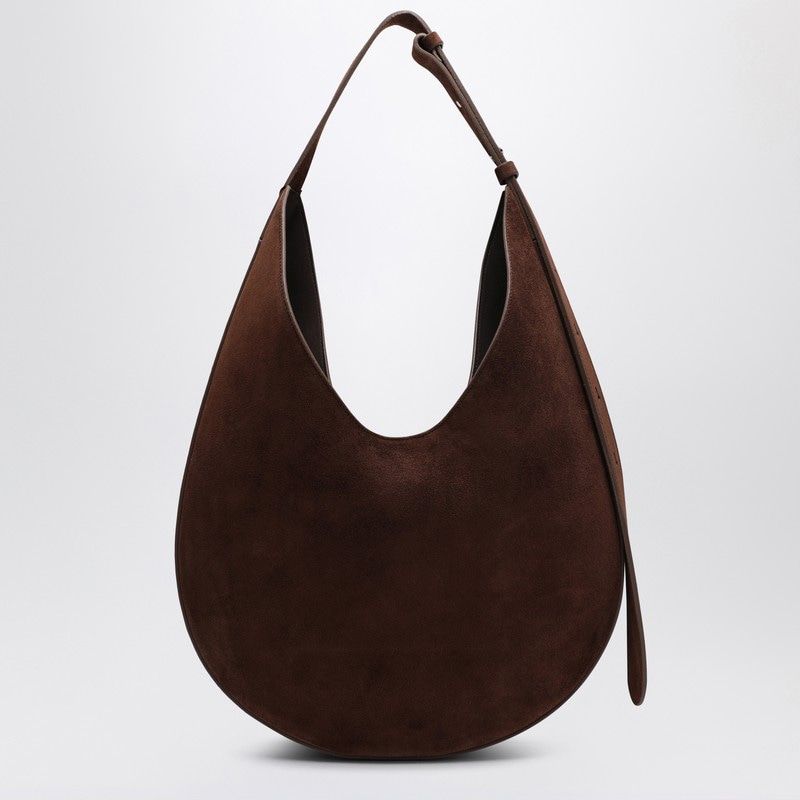 AESTHER EKME Elegant Suede Hobo Handbag with Adjustable Strap