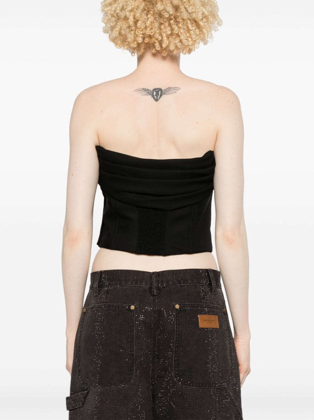 GIUSEPPE DI MORABITO Strapless Bustier-Style Top