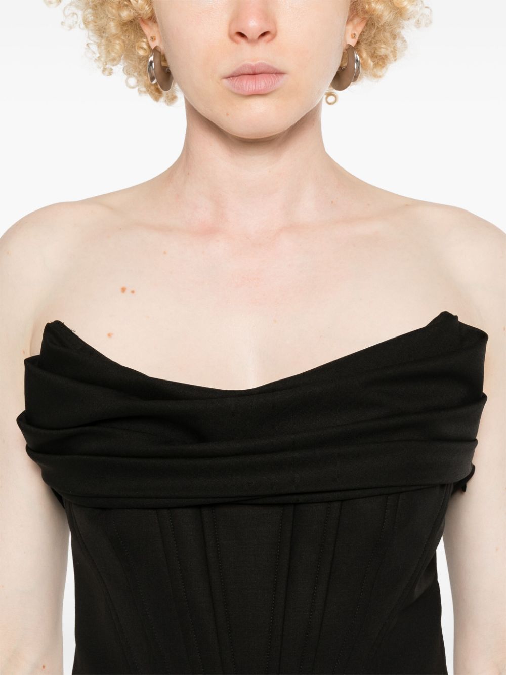 GIUSEPPE DI MORABITO Strapless Bustier-Style Top