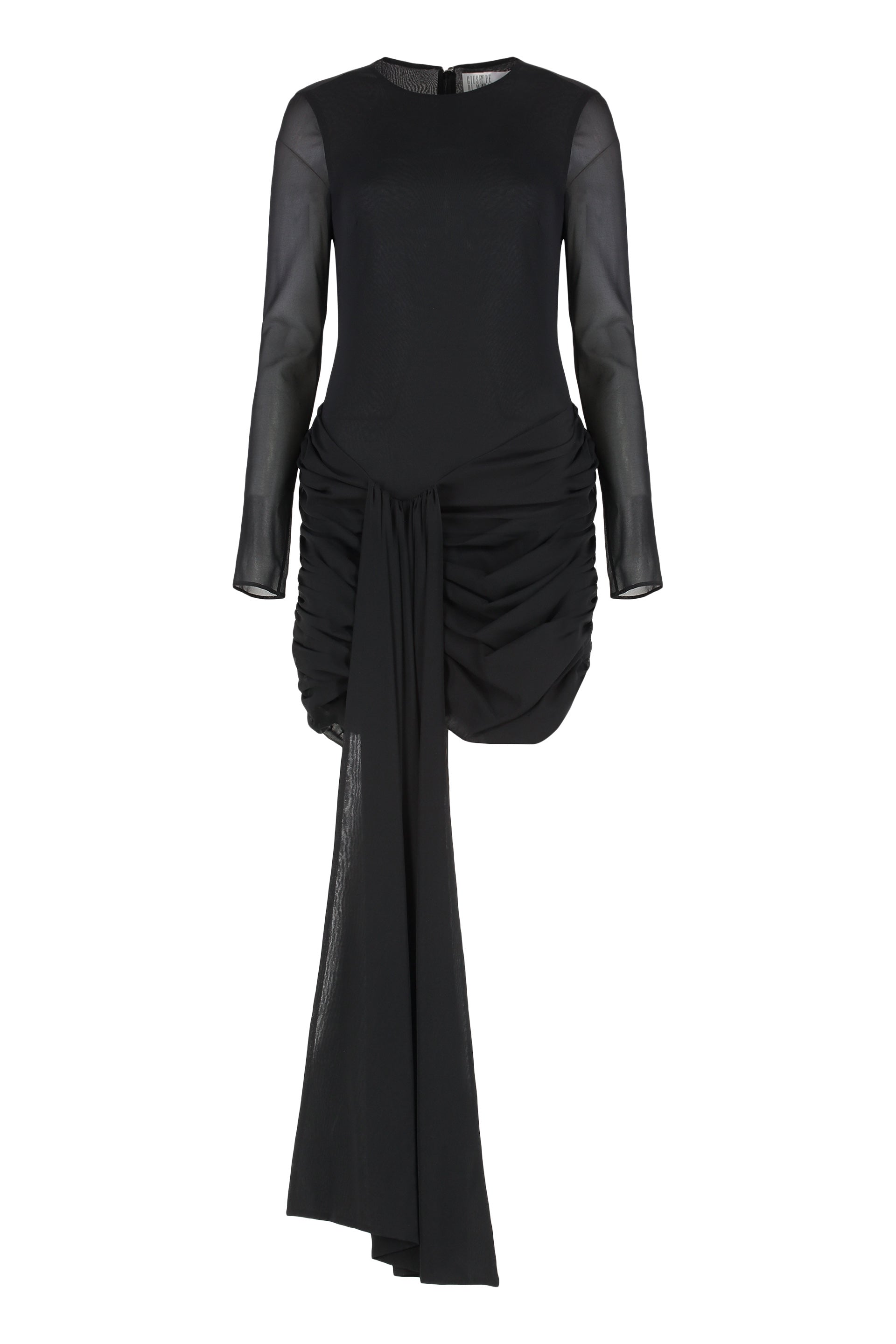 GIUSEPPE DI MORABITO Elegant Long-Sleeve Wrapped Dress for Women