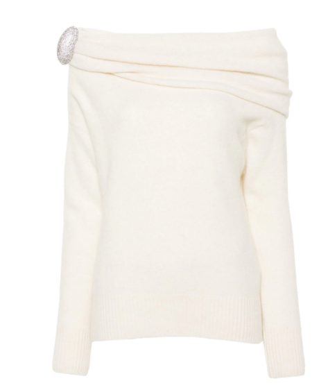 GIUSEPPE DI MORABITO Cozy Alpaca-Merino Sweater with Cowl Neck for Women