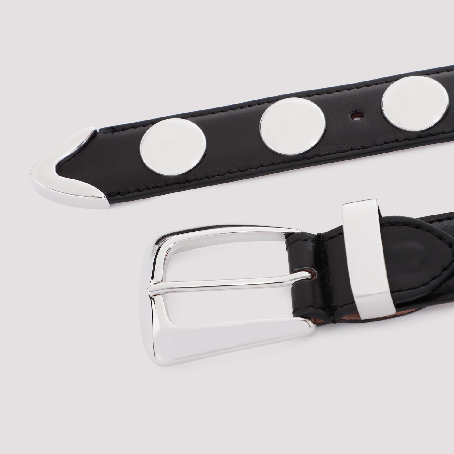 KHAITE Benny Leather Belt 3cm