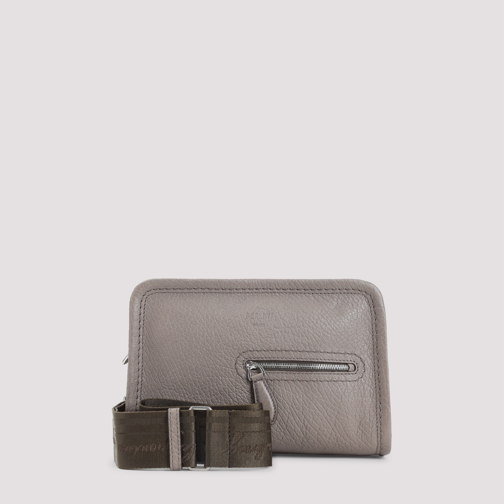 BERLUTI Grained Leather Shoulder Handbag - 26cm x 16cm x 8cm