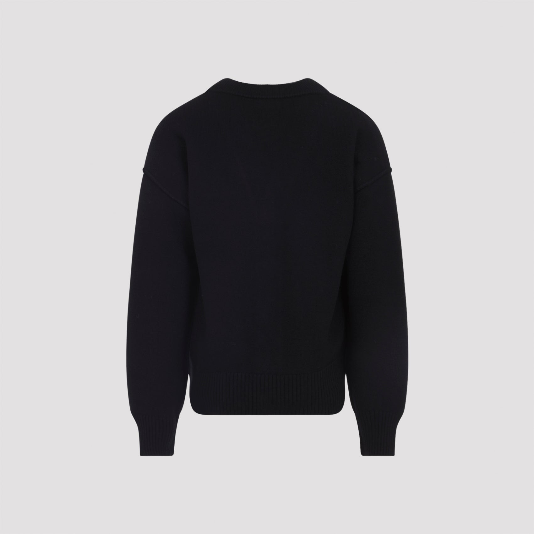 AMI 100% Wool Cardigan for Men - FW25 Collection