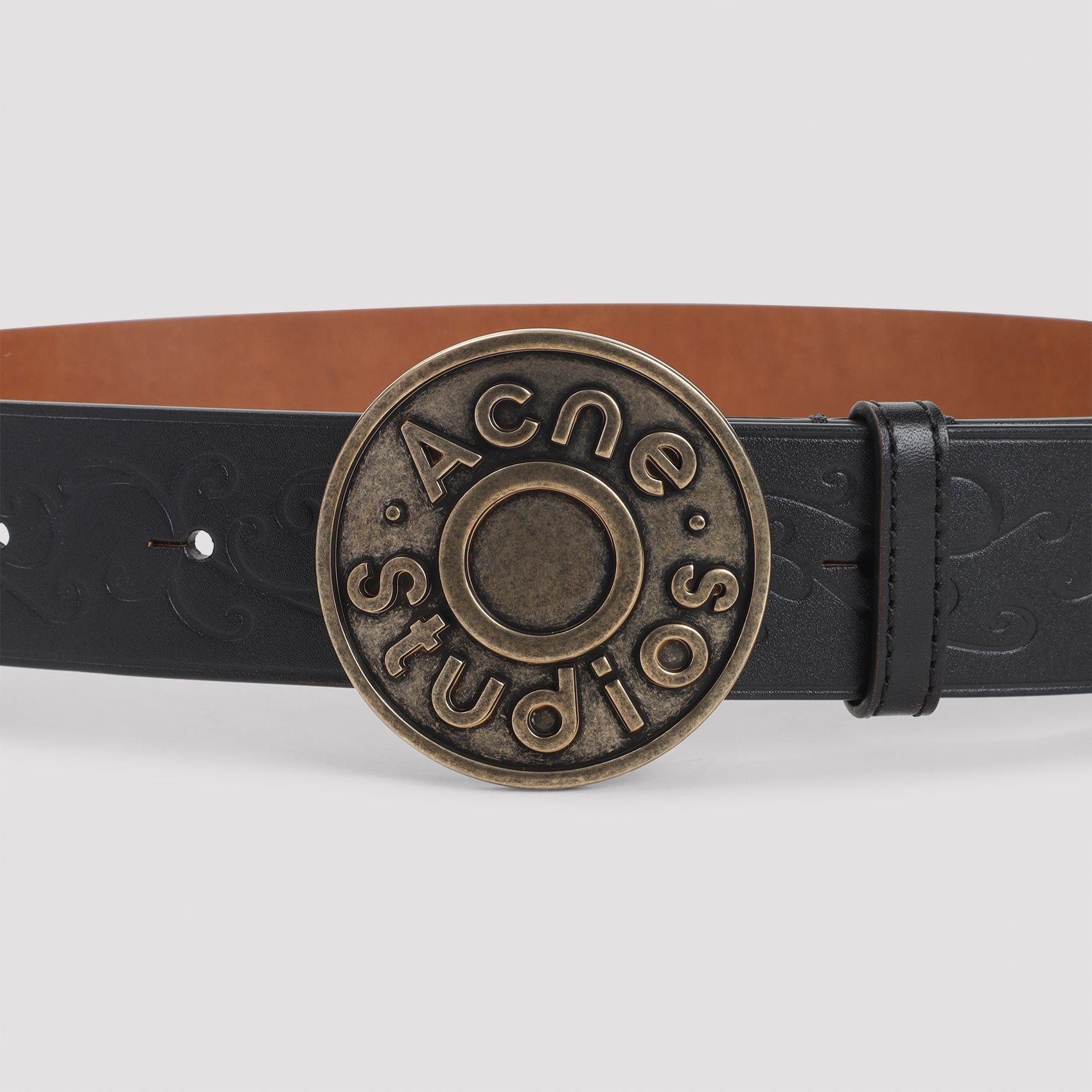 ACNE STUDIOS Stylish Leather Belt with 3.5cm Heel Height for Men