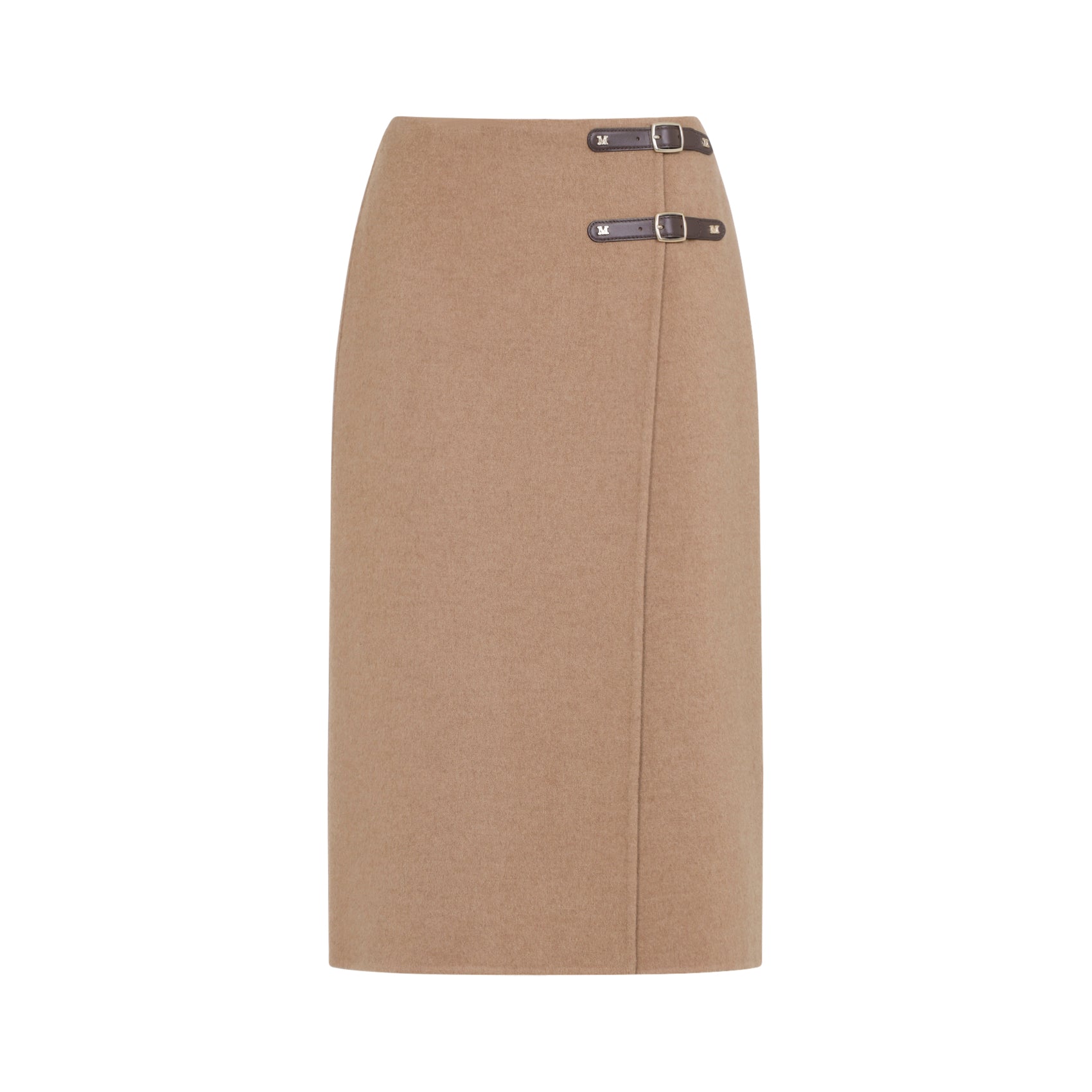 MAX MARA Men's Pencil Skirt - Camel Hair Mini