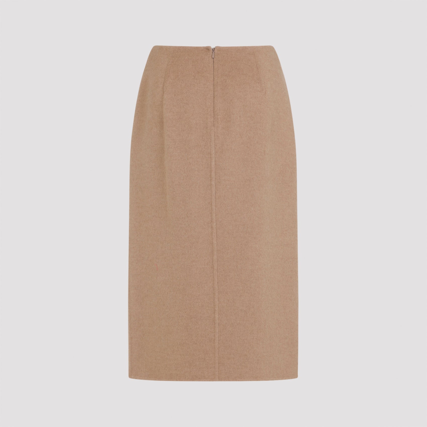 MAX MARA Men's Pencil Skirt - Camel Hair Mini