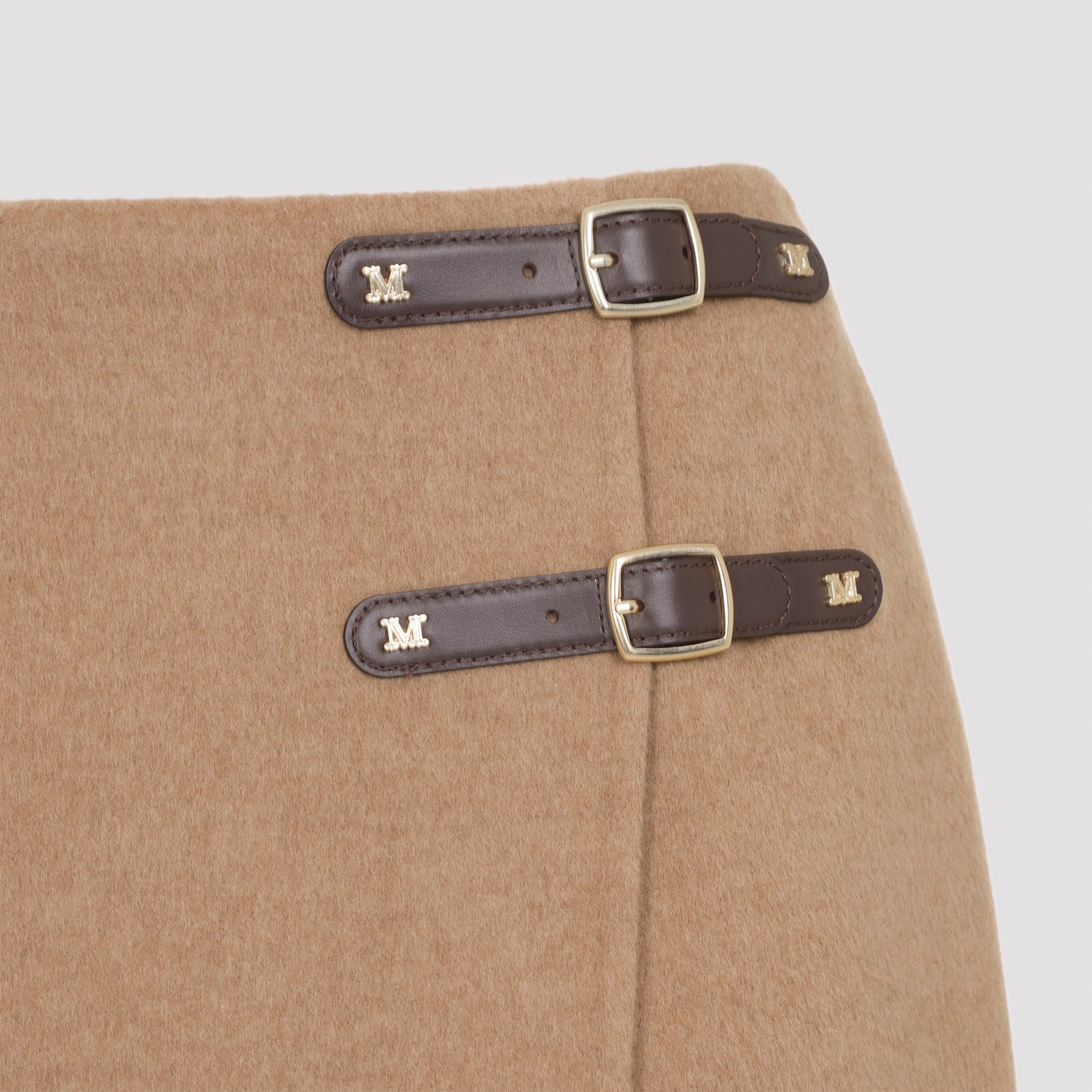 MAX MARA Men's Pencil Skirt - Camel Hair Mini