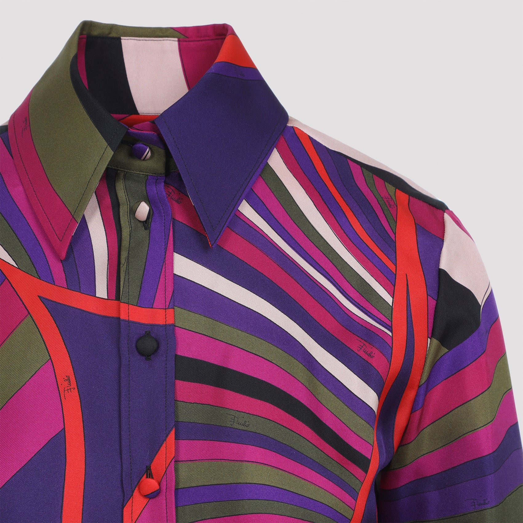 PUCCI Men's Silk Twill Shirt - FW25 Collection