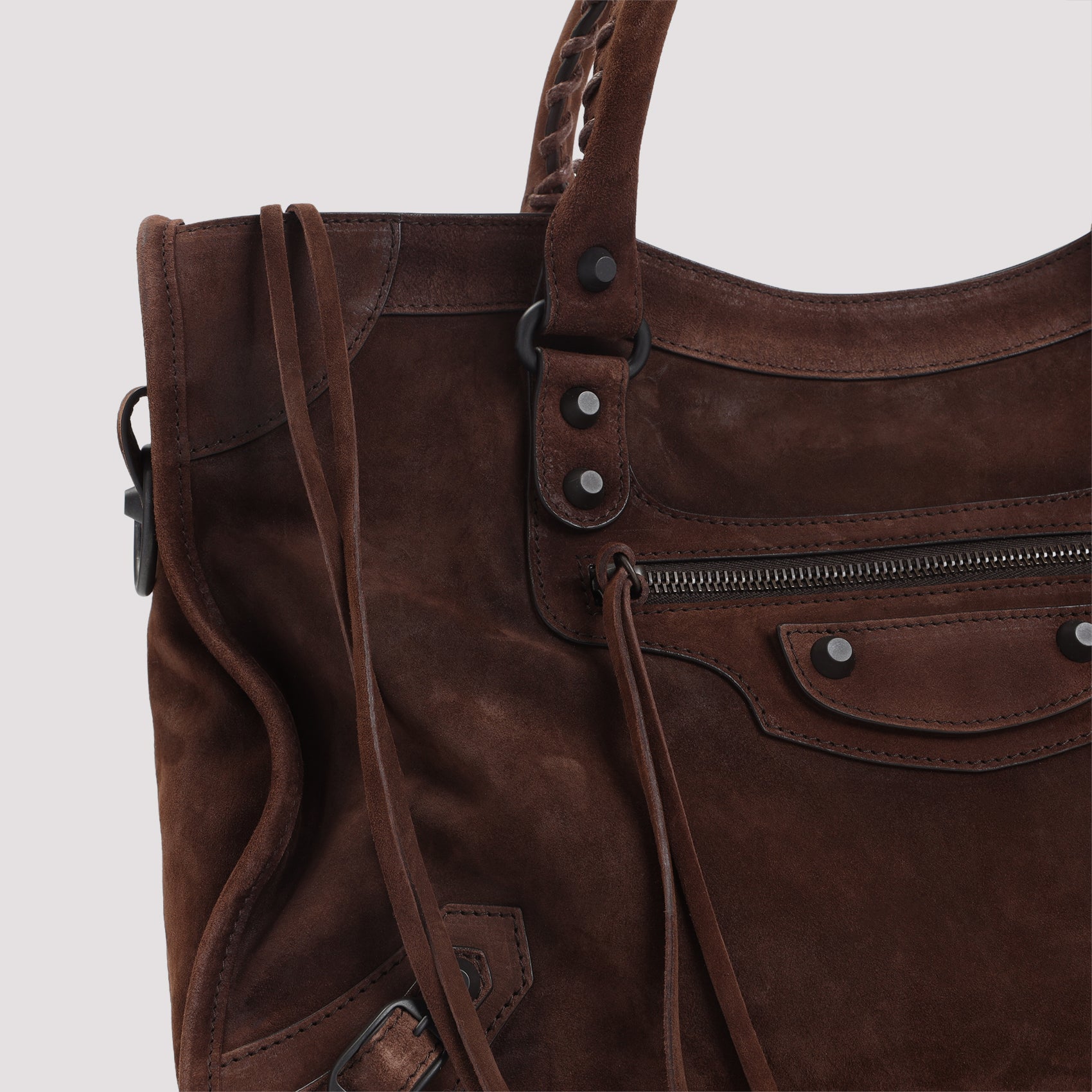 BALENCIAGA City Handbag M - Suede Leather