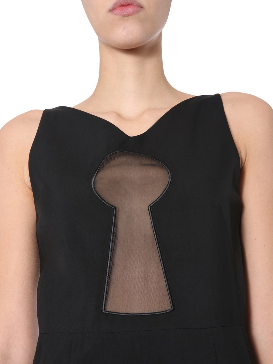 MOSCHINO COUTURE Sophisticated Pencil Dress with Back Zip Closure