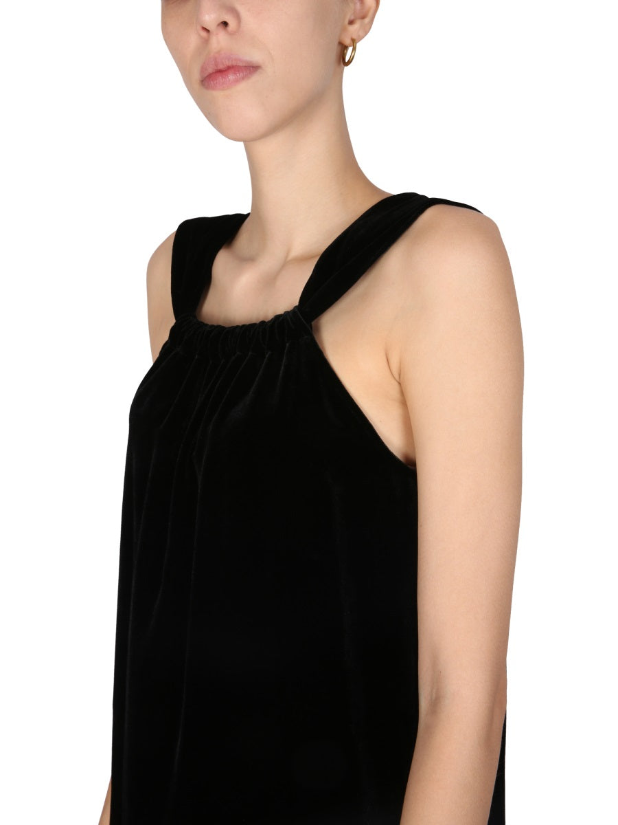 BOUTIQUE MOSCHINO Mini Trapeze Dress with Square Neckline
