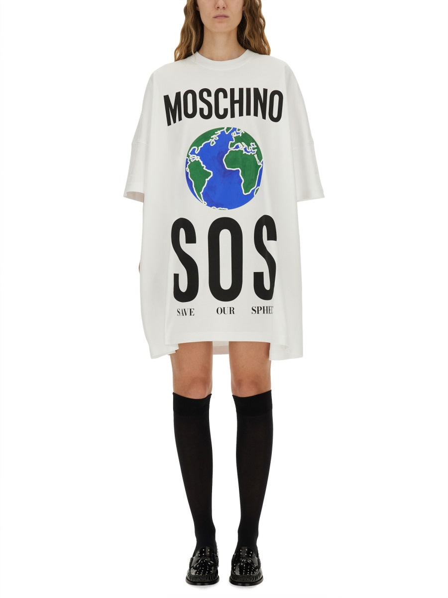 MOSCHINO COUTURE Cotton Interlock Dress (Size S)