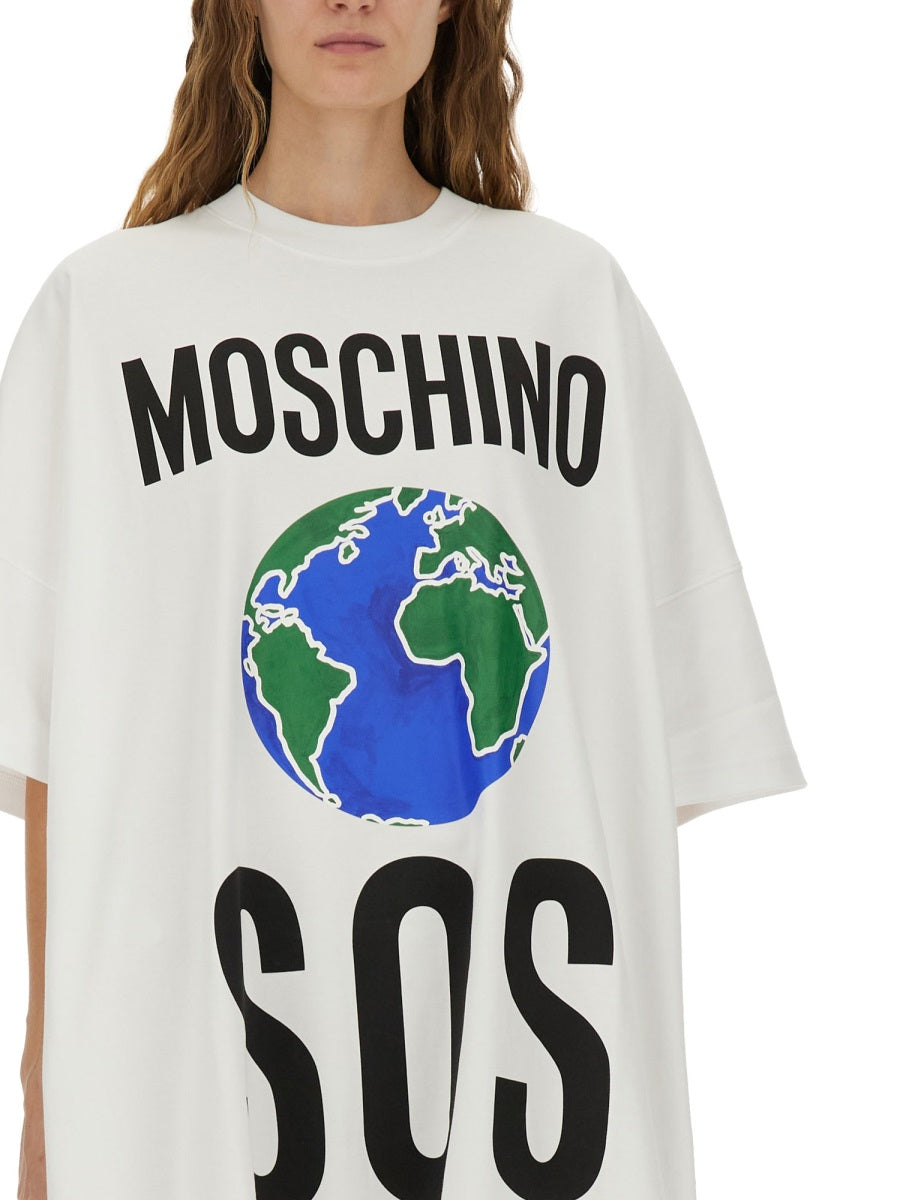 MOSCHINO COUTURE Cotton Interlock Dress (Size S)