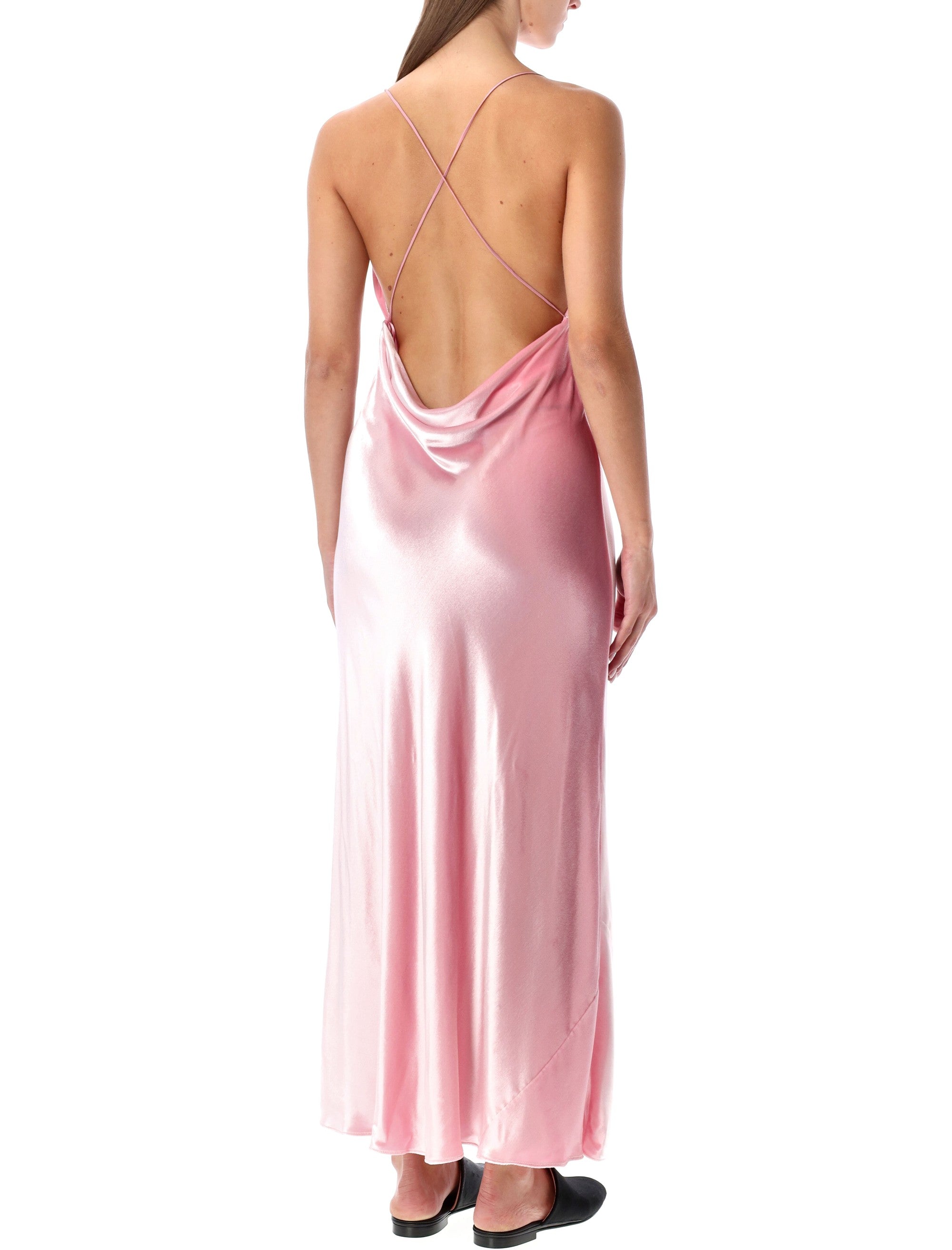 ALBERTA FERRETI Fluid Velvet Slip Dress - Size 40