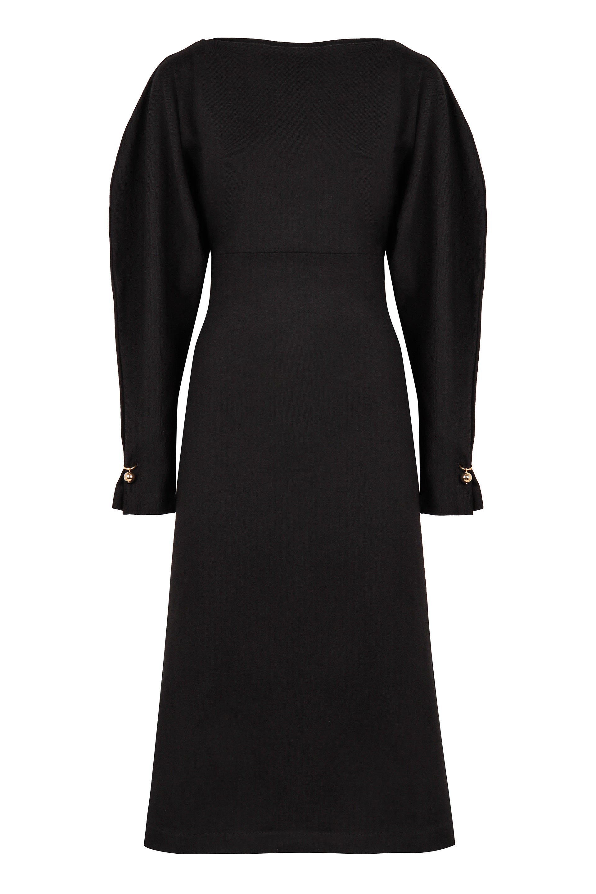 PHILOSOPHY DI LORENZO SERAFINI Elegant Virgin Wool Midi Dress