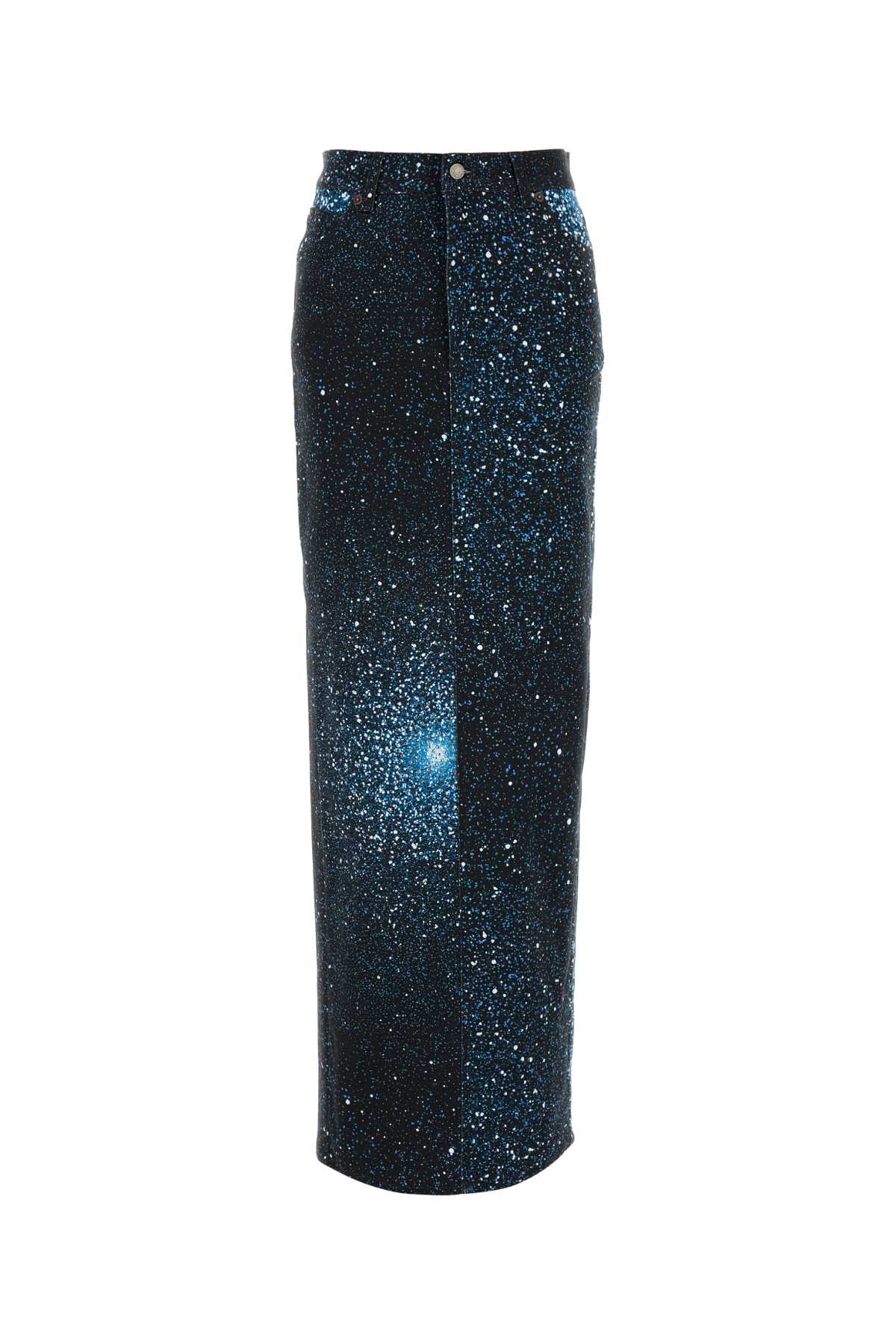 GIUSEPPE DI MORABITO Printed Denim Skirt