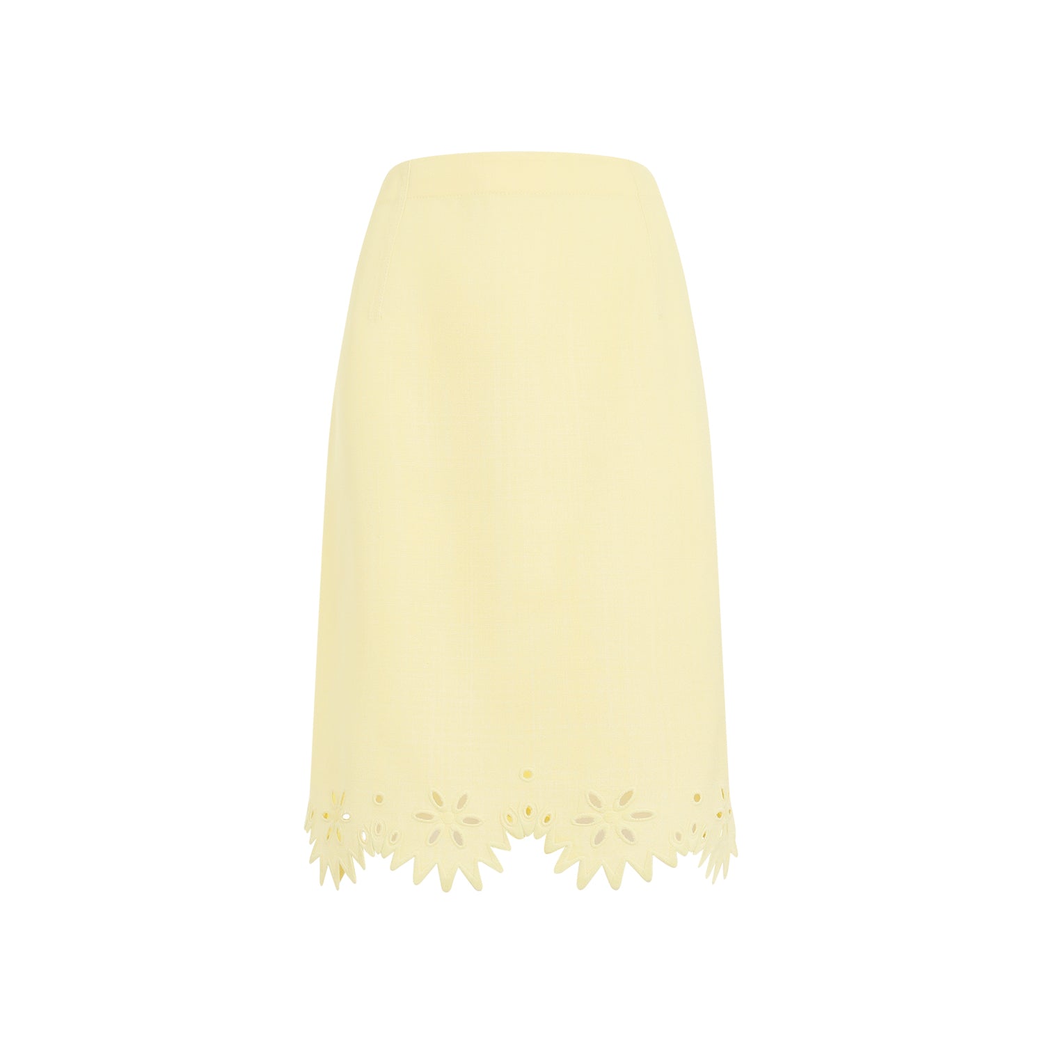 BOTTEGA VENETA Grainy English Embroidered Midi Skirt for Men