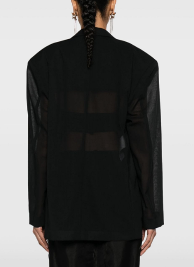 PHILOSOPHY DI LORENZO SERAFINI Stylish Wool Blend Jacket for Women - SS24 Collection