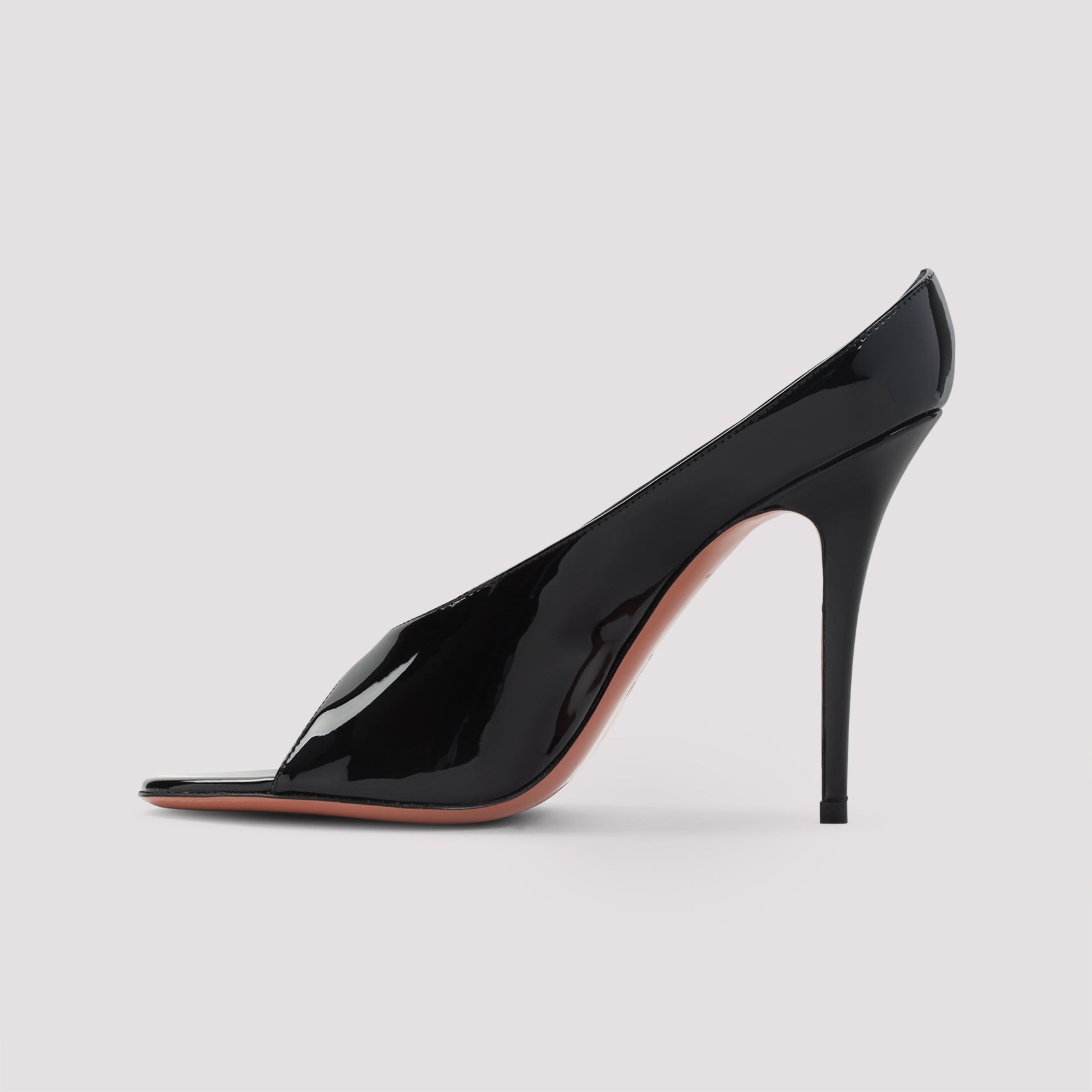 AMINA MUADDI Anok 105 Patent Slippers