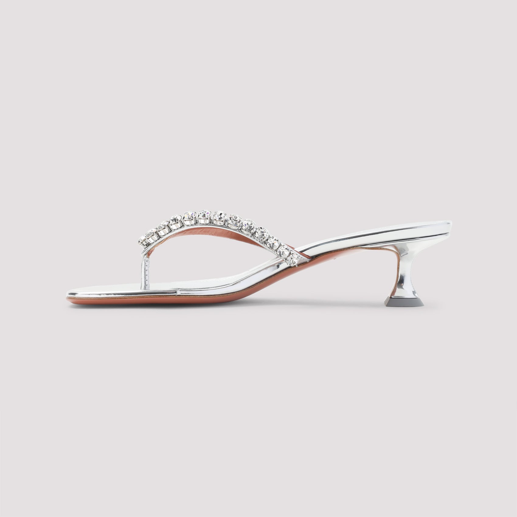 AMINA MUADDI Gigi Thong Mirror Sandals 4.5cm Heel for Men