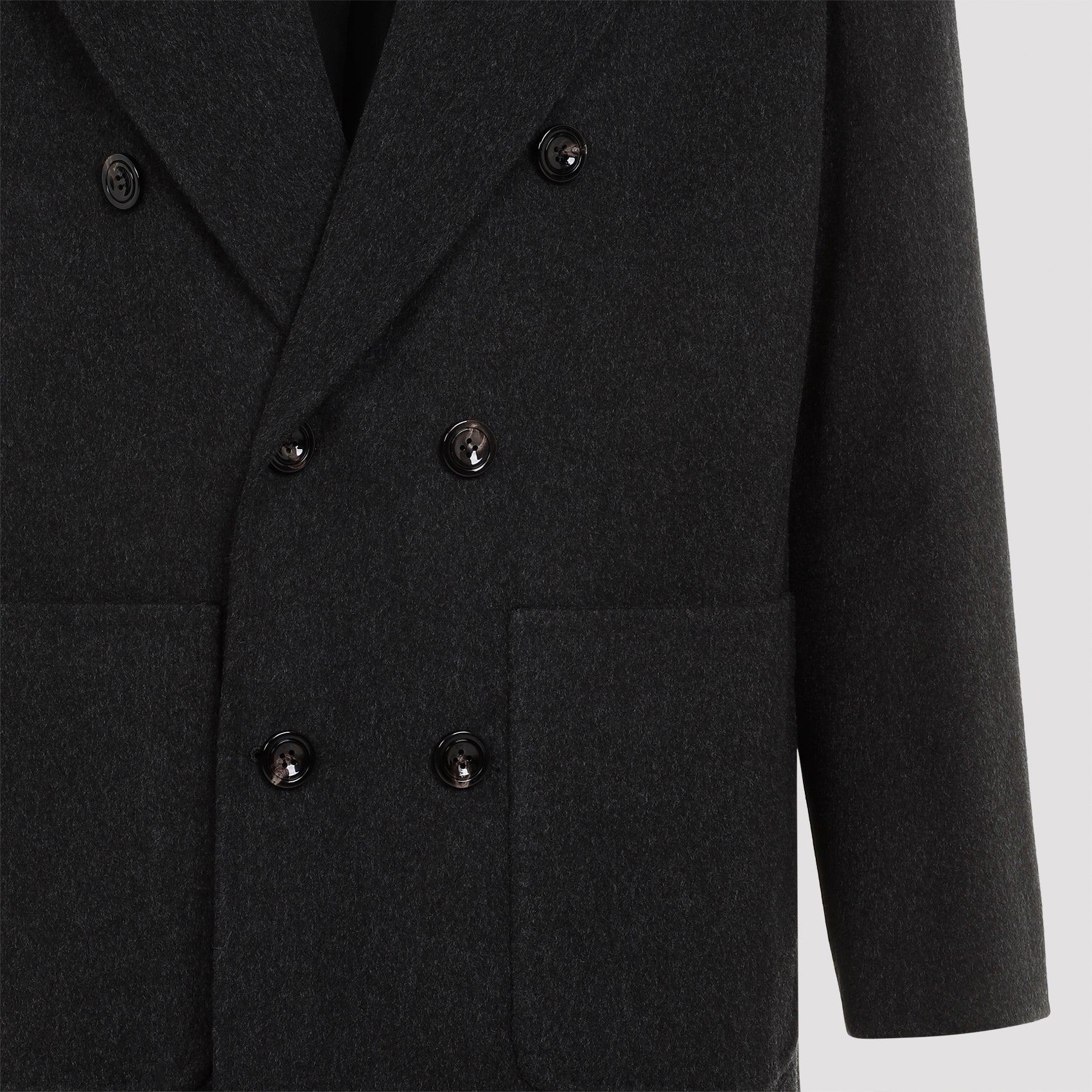 KITON Men's Wool Virgin Wool Single Breasted Jacket
