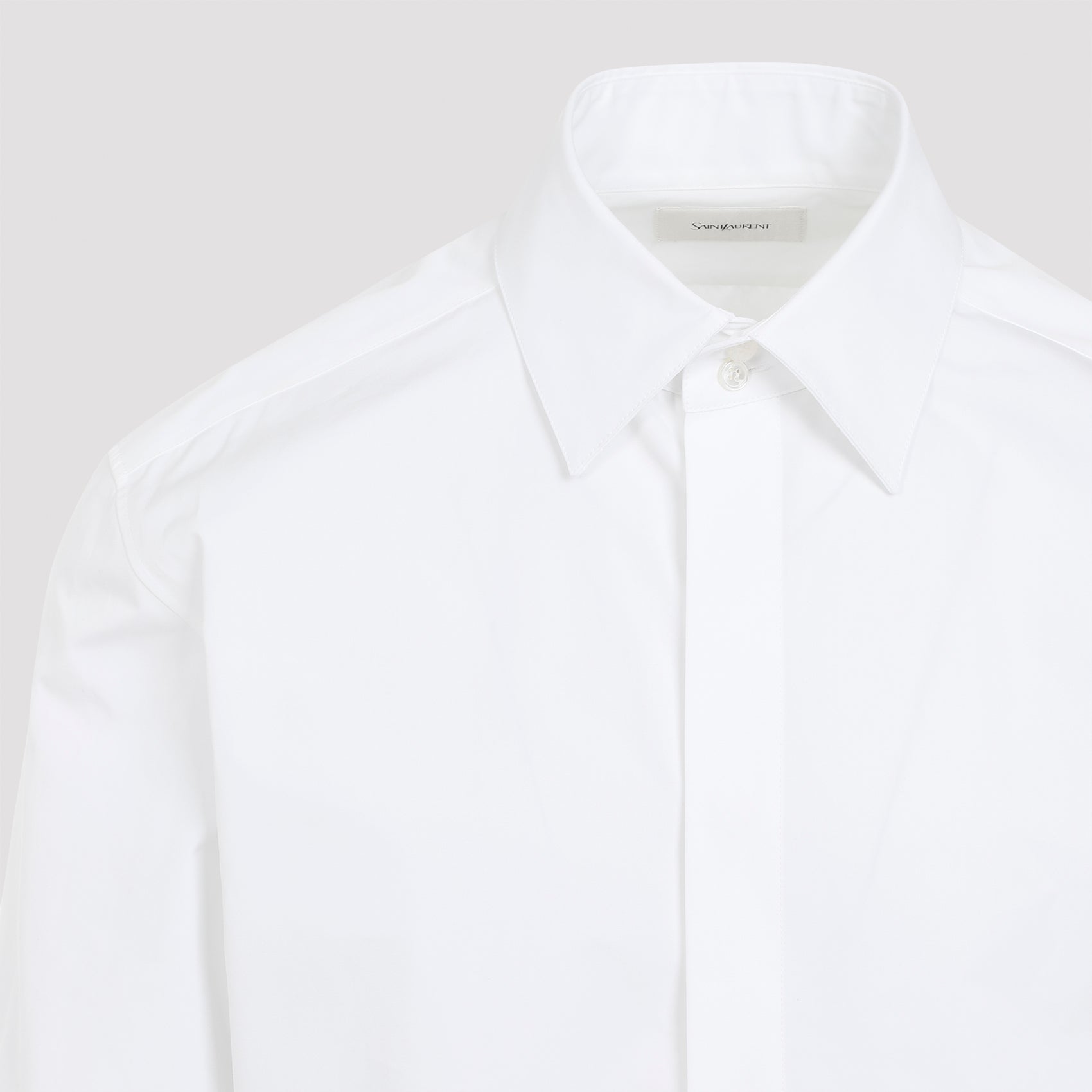 SAINT LAURENT Cotton Button-Up Shirt for Men - FW24 Collection