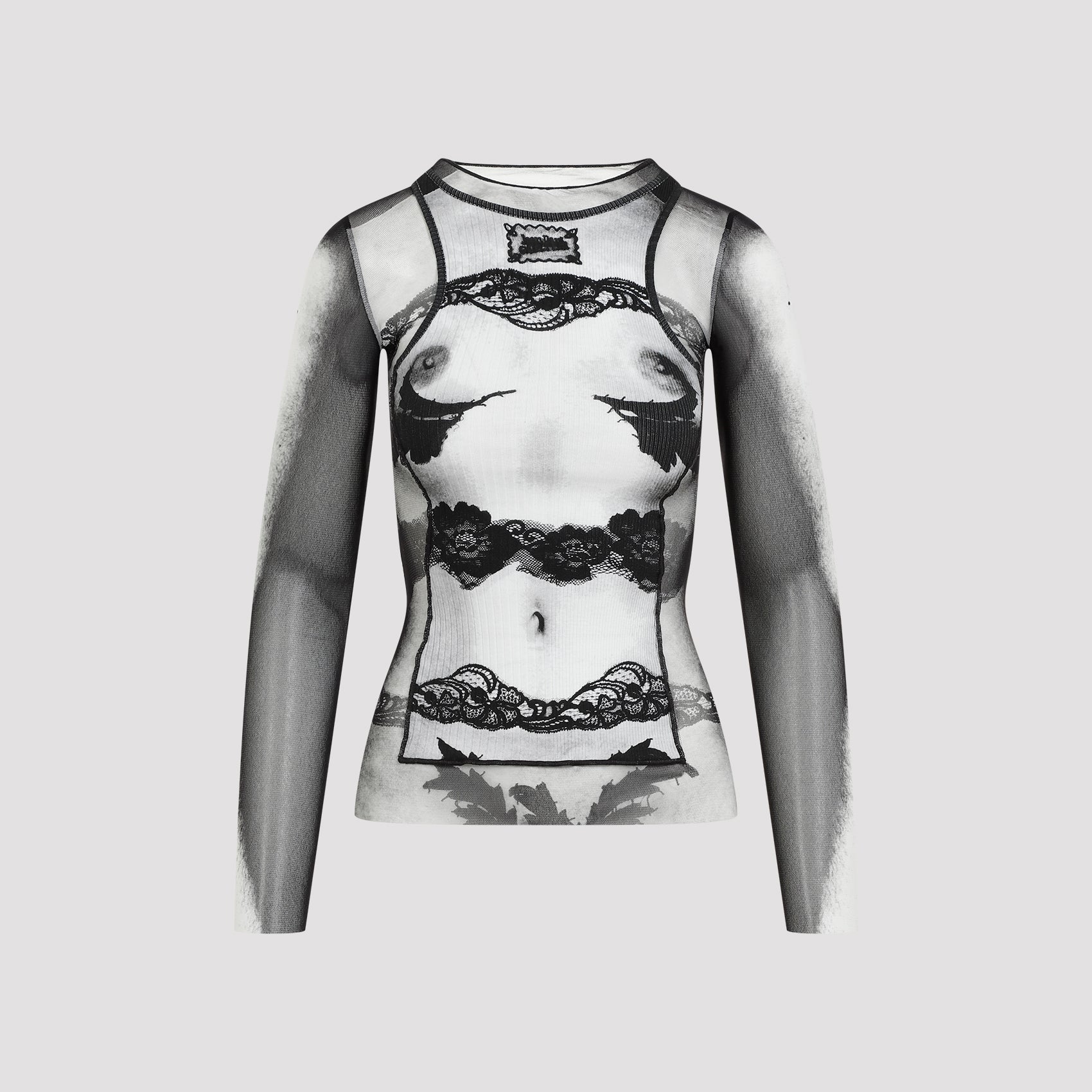 JEAN PAUL GAULTIER Body Lace Mariniere Top