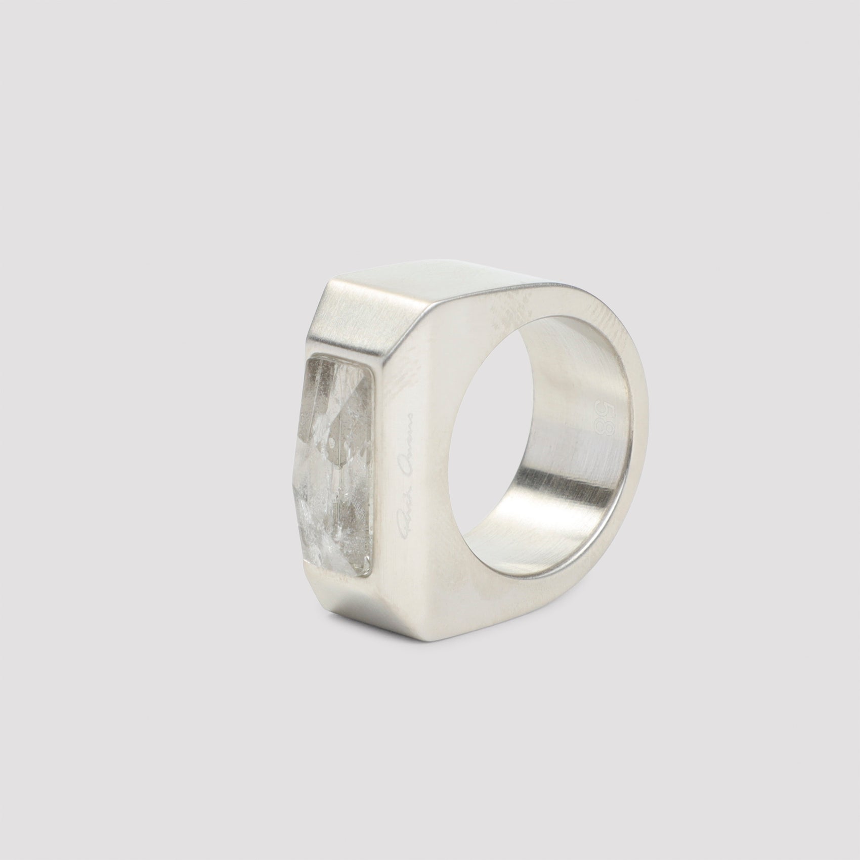 RICK OWENS Crystal Pyramid Ring - Unisex