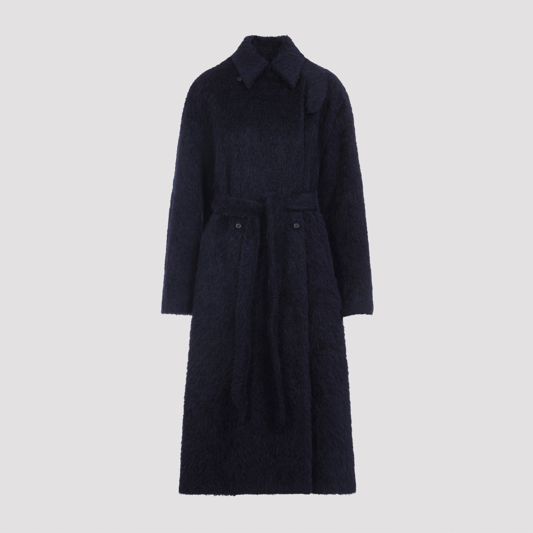 CARVEN Long Belted Peacoat for Men