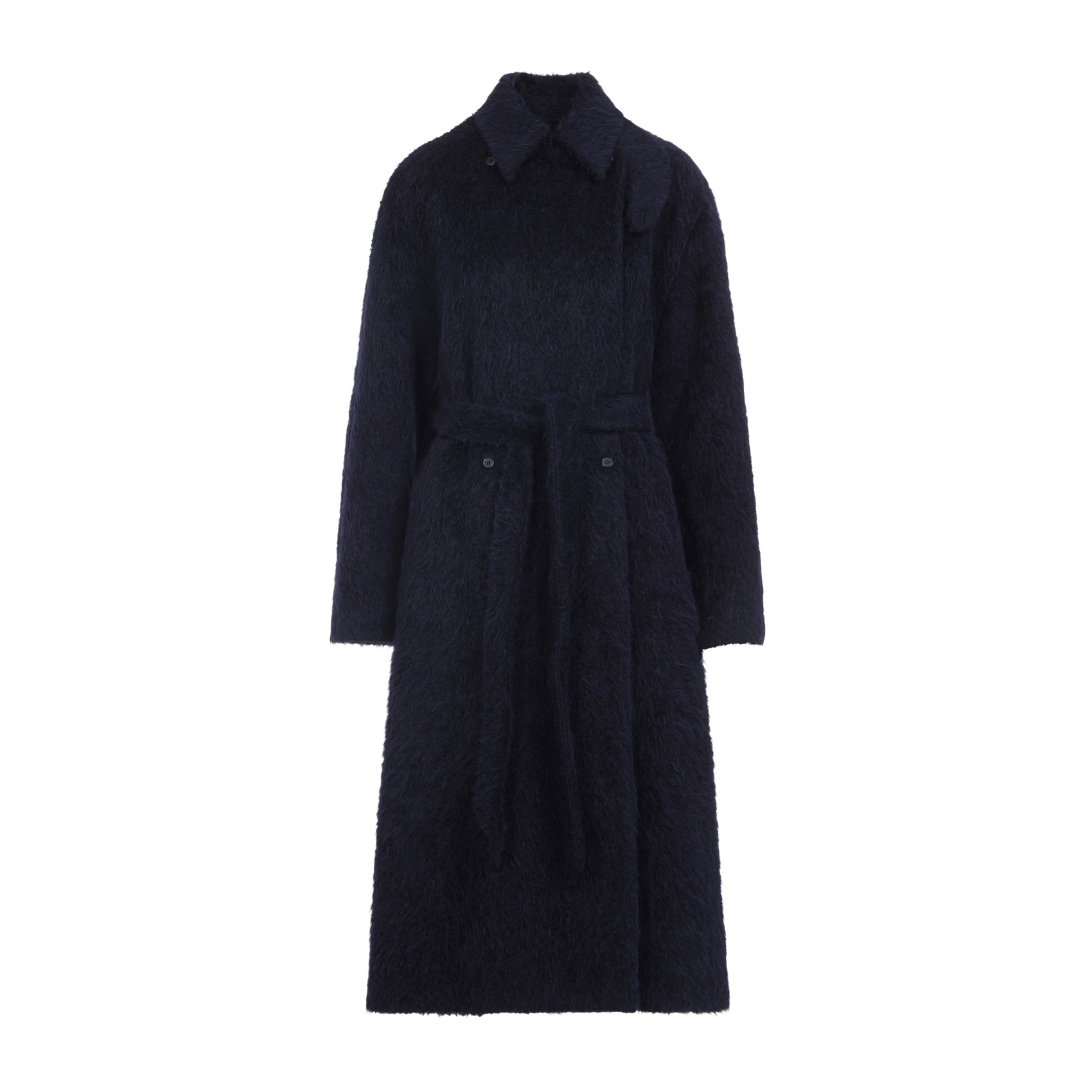 CARVEN Long Belted Peacoat for Men