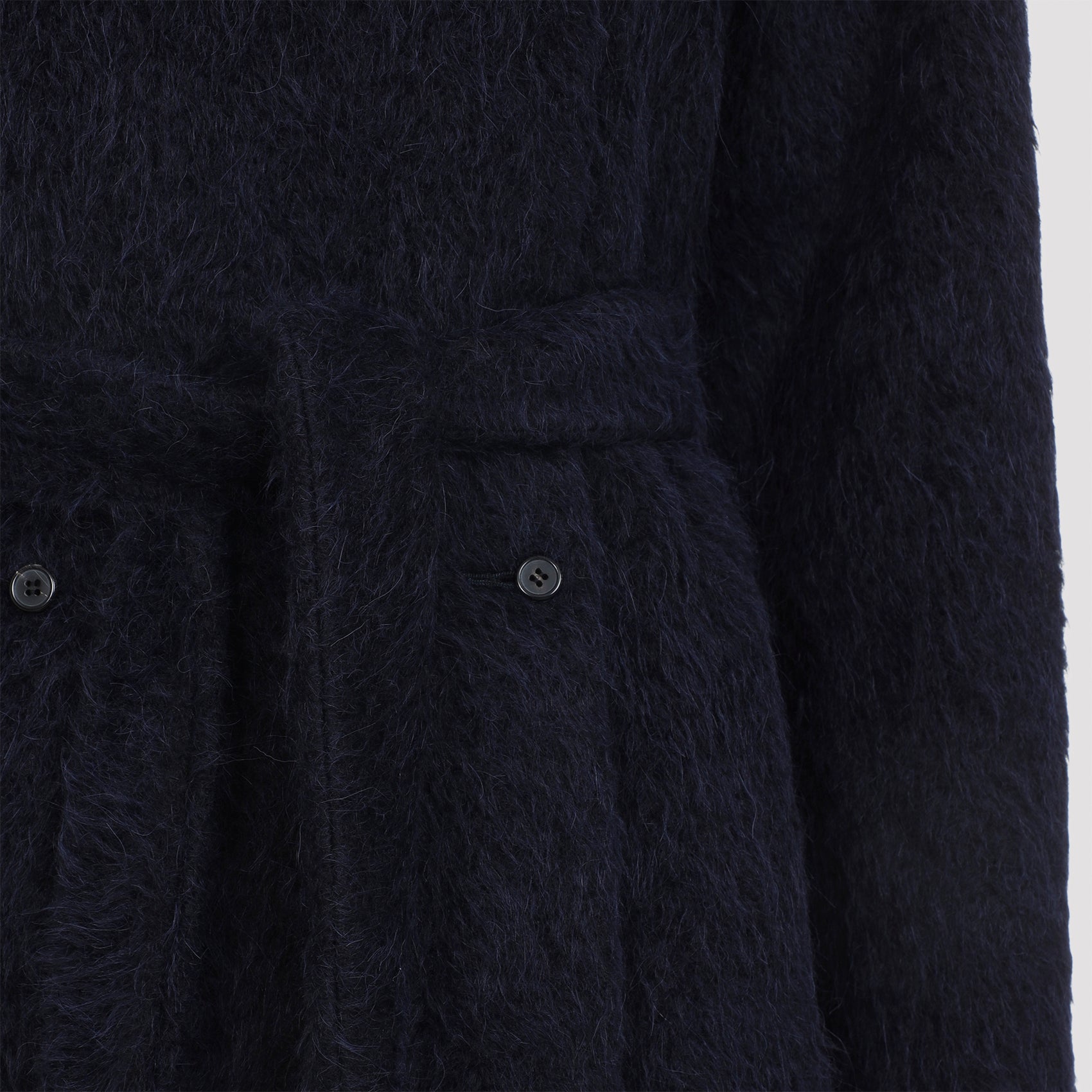 CARVEN Long Belted Peacoat for Men