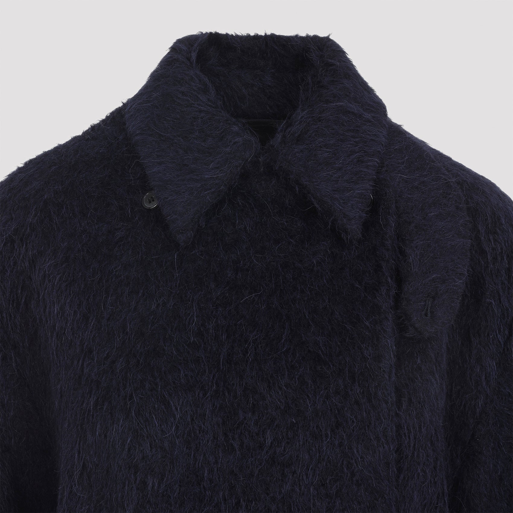 CARVEN Long Belted Peacoat for Men