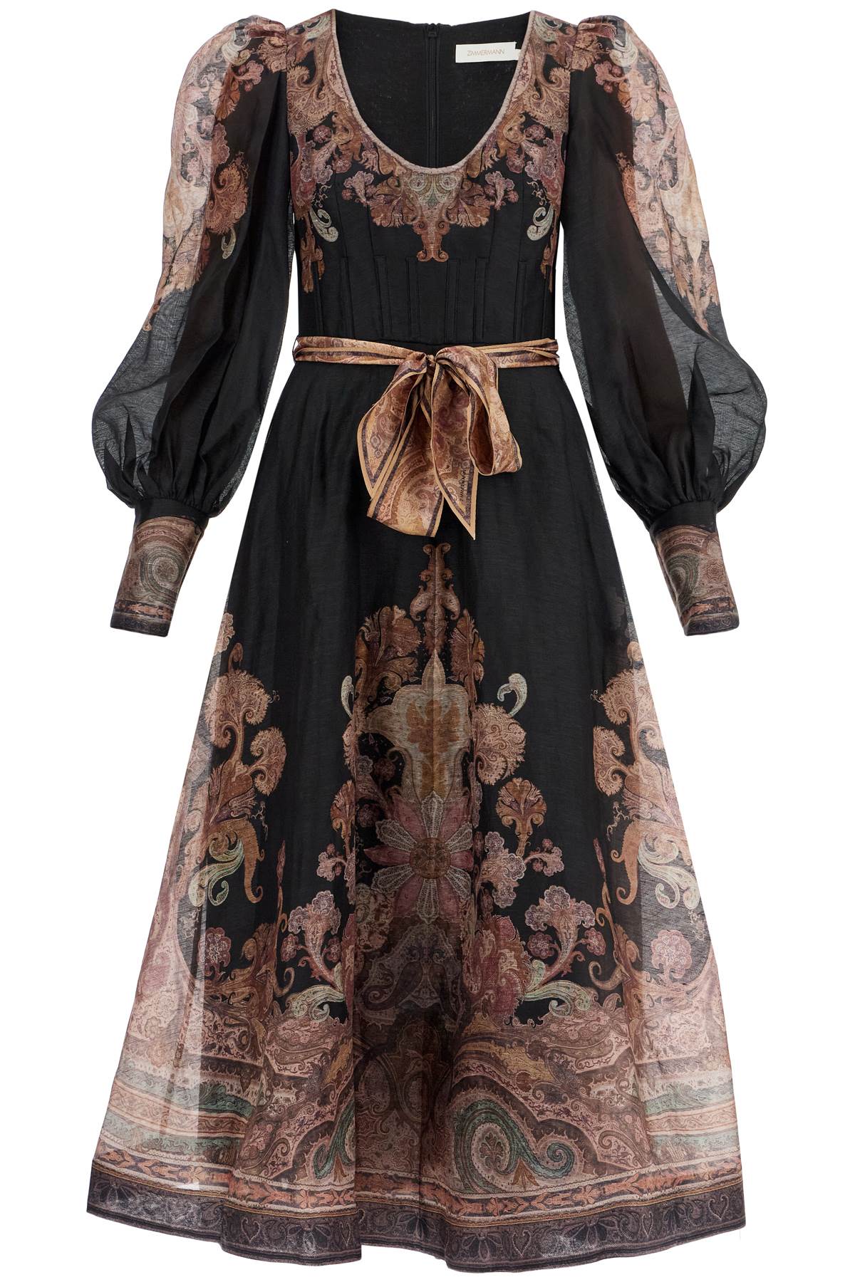 ZIMMERMANN Paisley Print Midi Dress