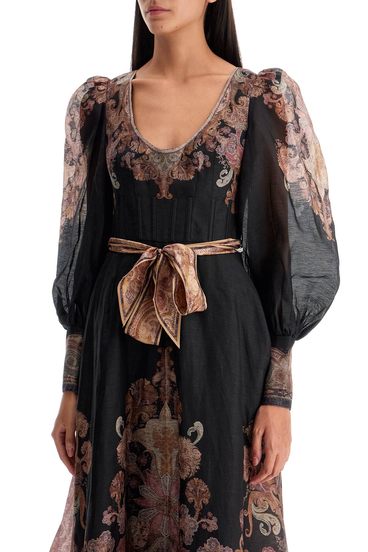 ZIMMERMANN Paisley Print Midi Dress