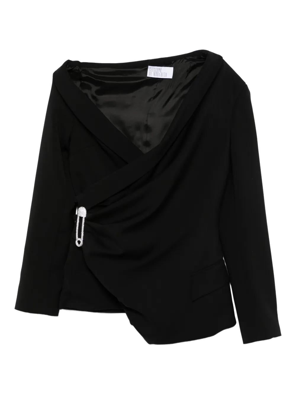 GIUSEPPE DI MORABITO Safety Pin Embellished Blazer