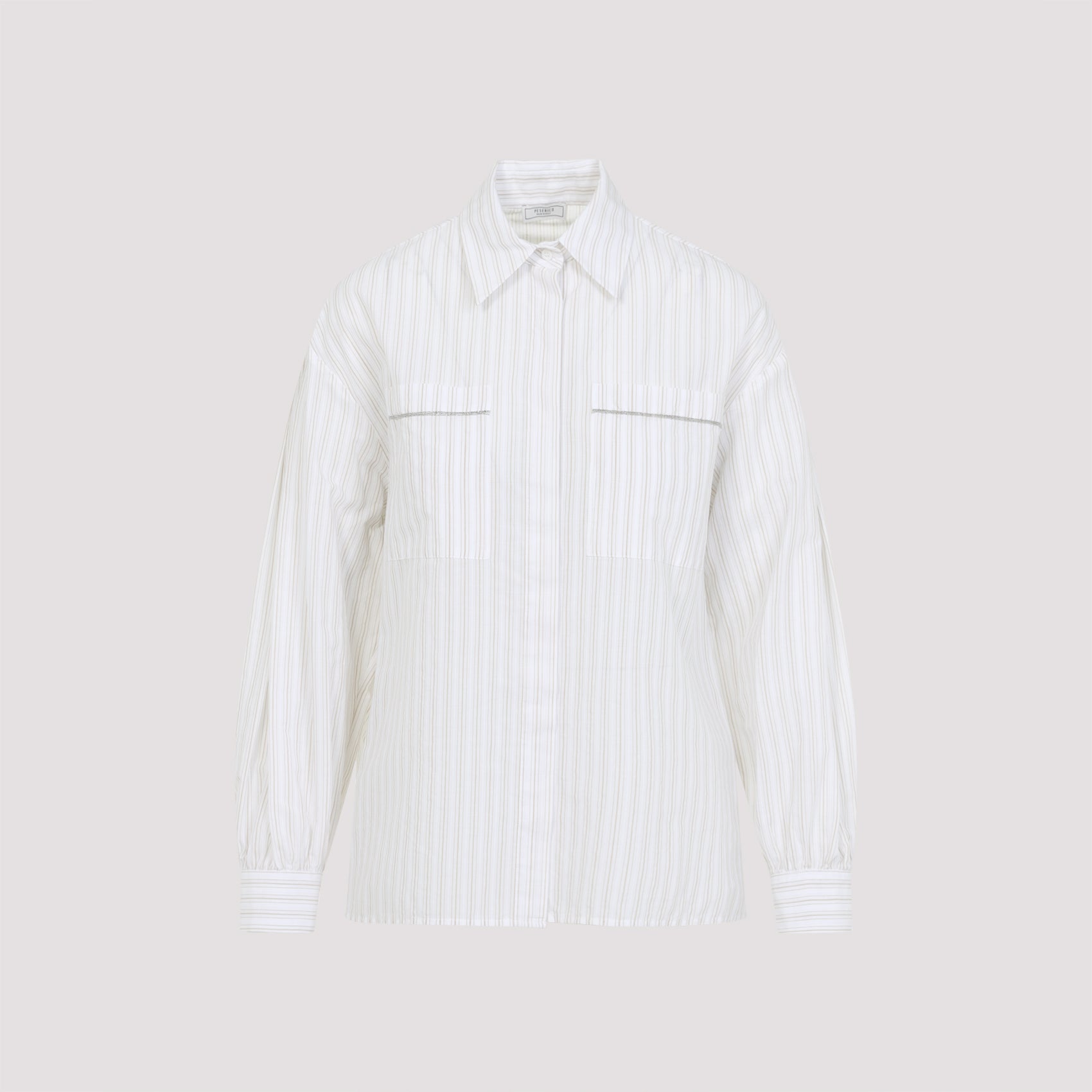 PESERICO Men's Striped Shirt - SS25 Collection