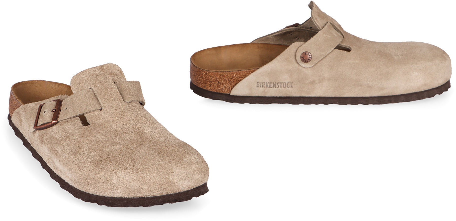 BIRKENSTOCK Men's Suede Boston Clogs