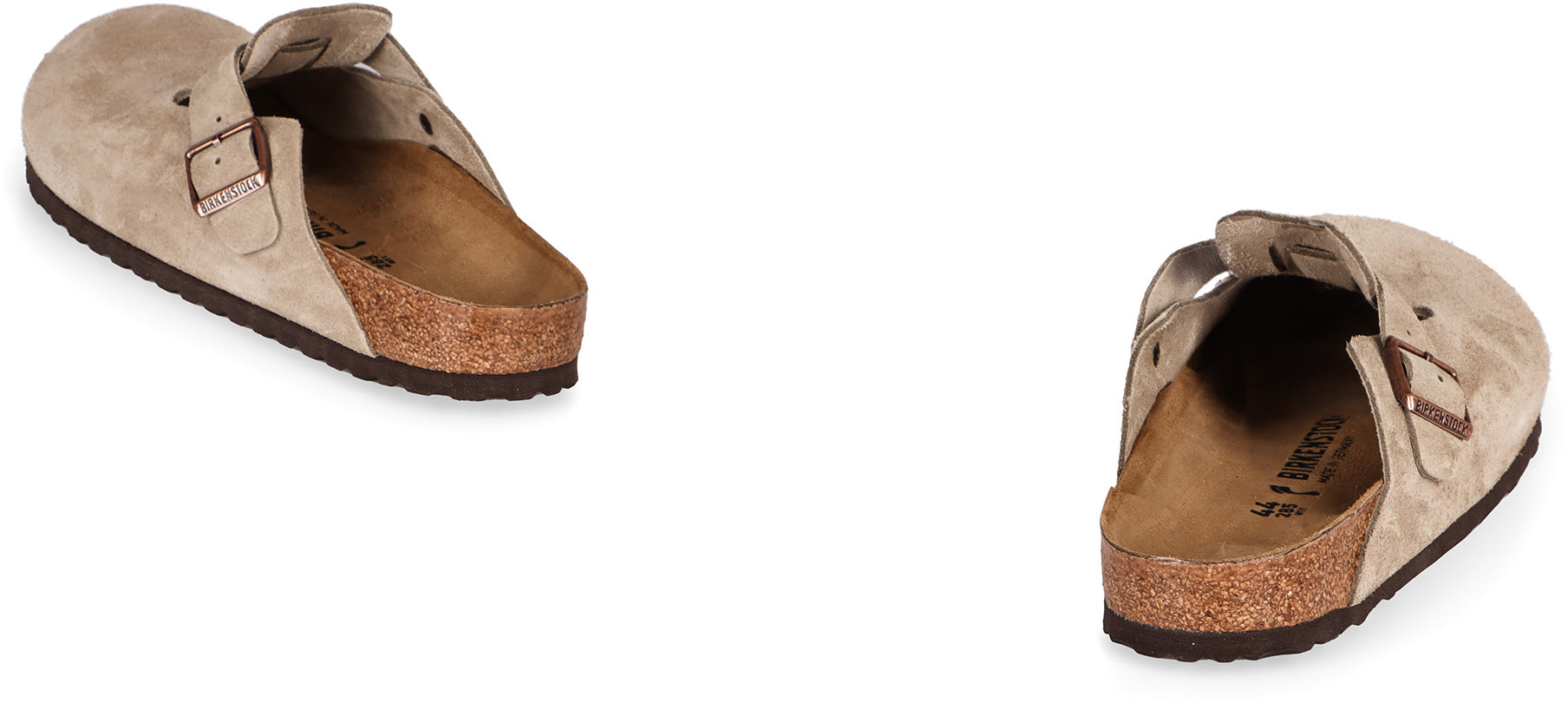 BIRKENSTOCK Men's Closed Toe Suede Leather Slippers with Buckle