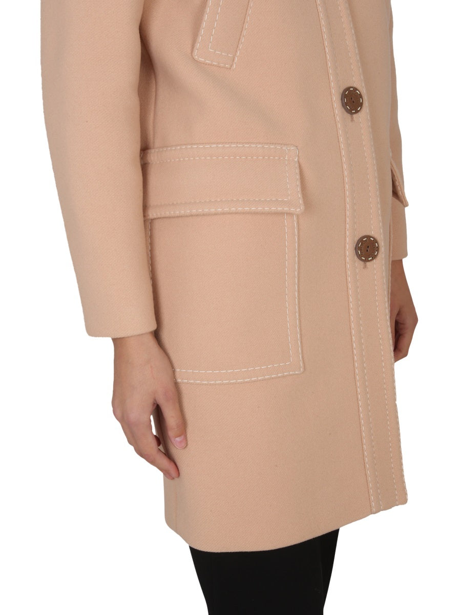 BOUTIQUE MOSCHINO Classic Virgin Wool Jacket for Women