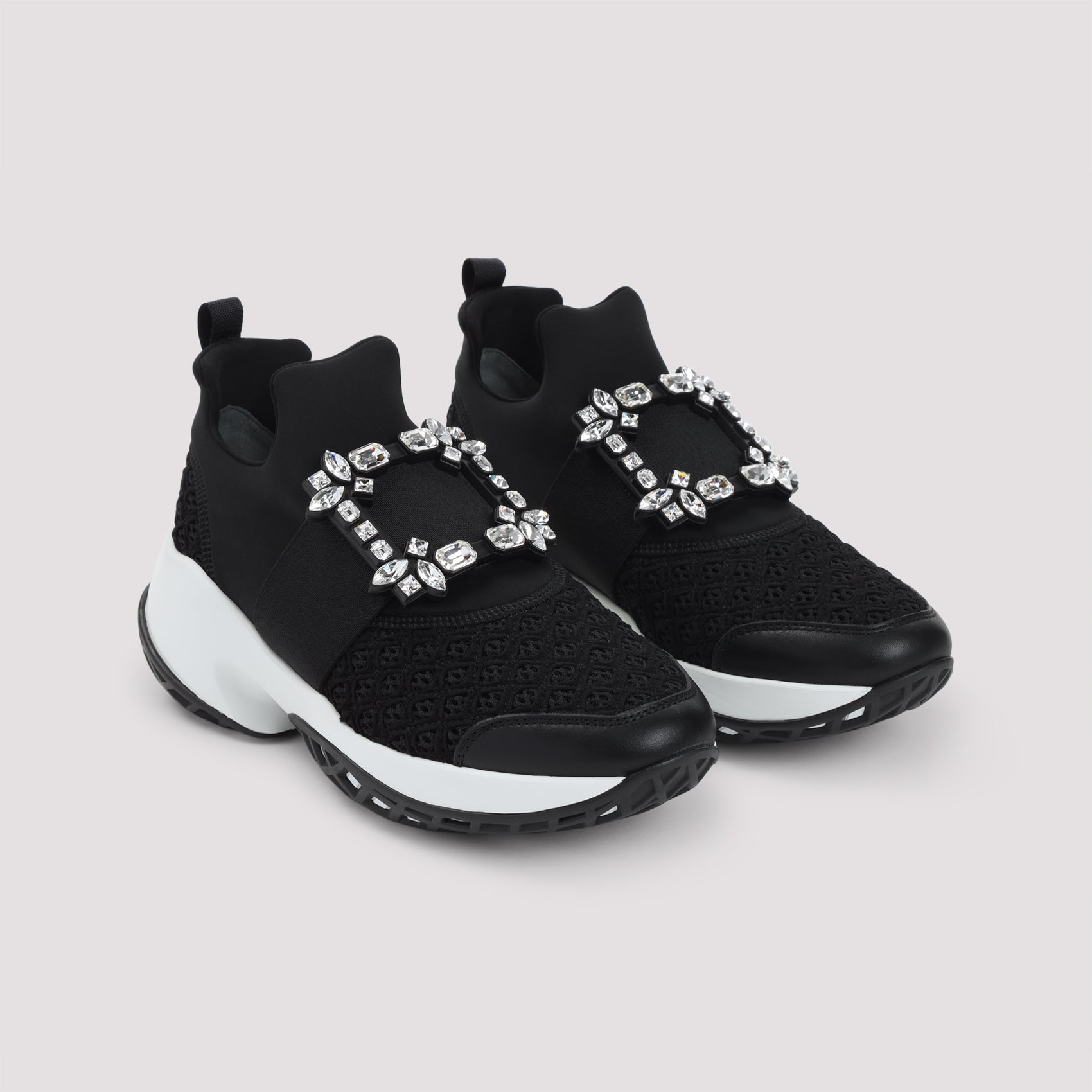 ROGER VIVIER Run Strass Buckle Sneaker