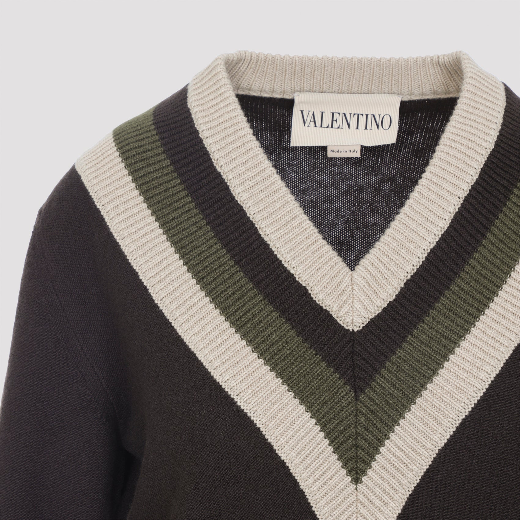 VALENTINO V Neck Sweater for Men - FW25 Collection