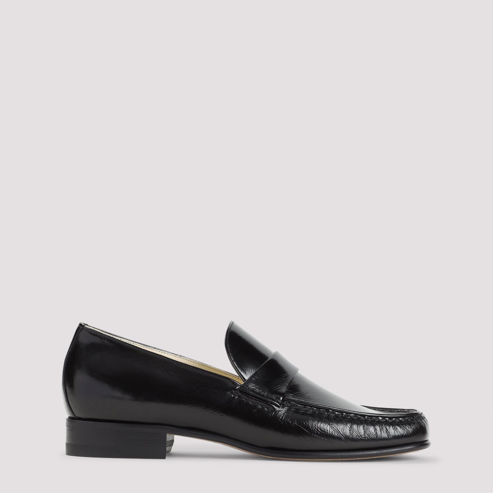 PHOEBE PHILO Men's 100% Leather Loafers
