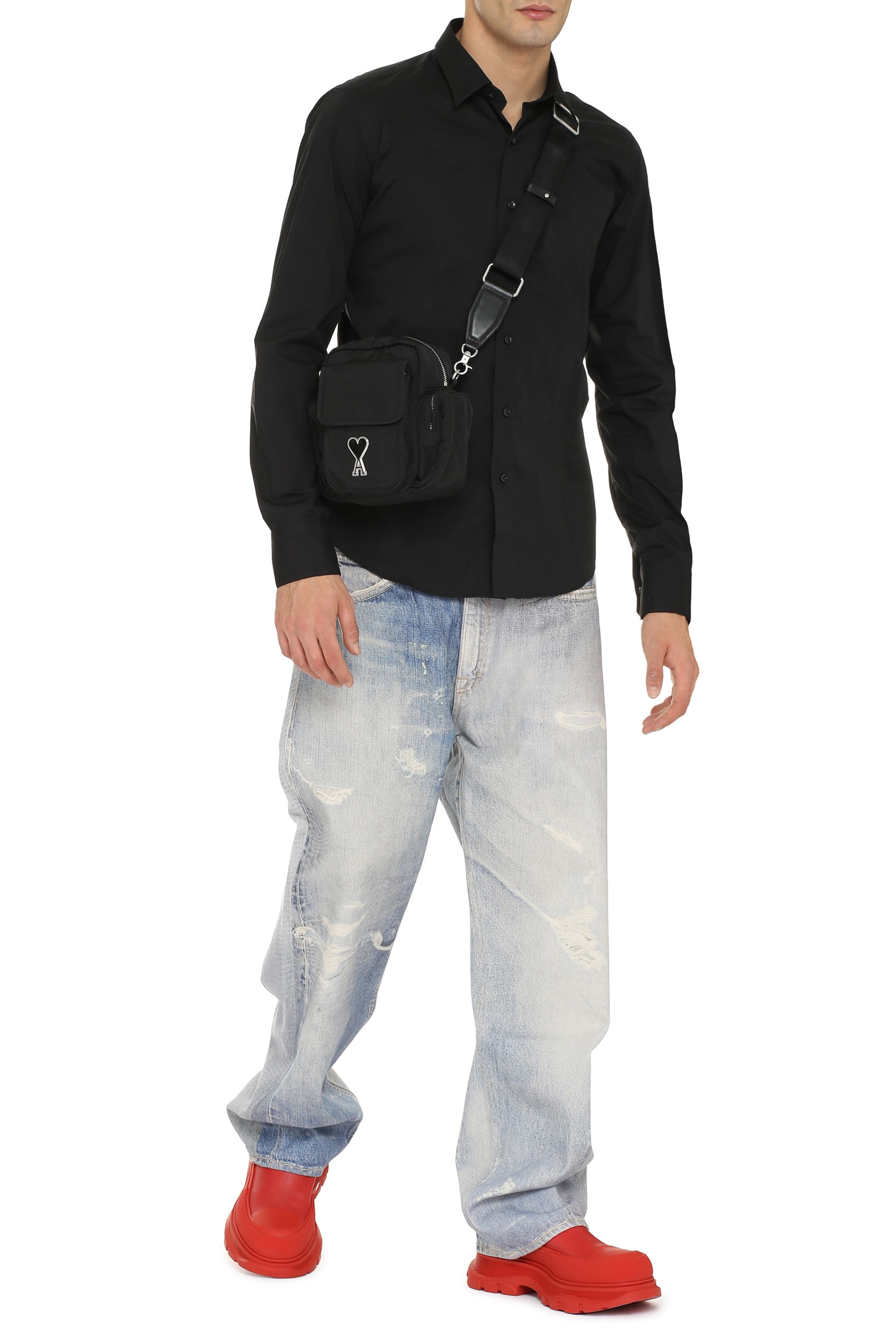 THE (ALPHABET) Classic Stretch Cotton Shirt - Rounded Hem